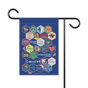Bee Kind Honeycomb Garden Flag, 12'' × 18''