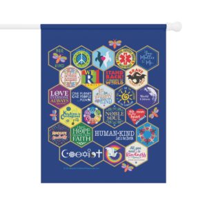 Bee Kind Honeycomb House Banner, 24.5'' × 32''