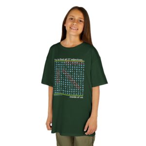 Virtues Word Search Kid’s T-Shirt - Forest Green