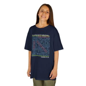 Virtues Word Search Kid’s T-Shirt - Navy