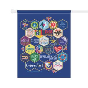 Bee Kind Honeycomb House Banner, 24.5'' × 32''