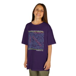 Virtues Word Search Kid’s T-Shirt - Purple