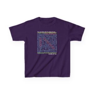 Virtues Word Search Kid’s T-Shirt - Purple