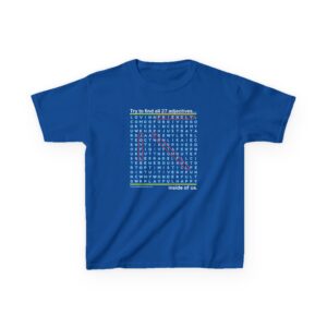 Virtues Word Search Kid’s T-Shirt - Royal