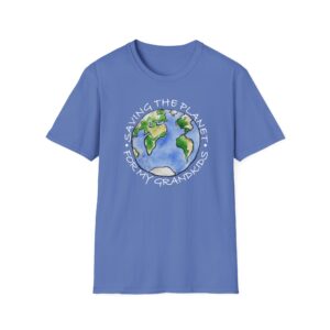 “Saving the Planet for My Grandkids” T-Shirt - Iris
