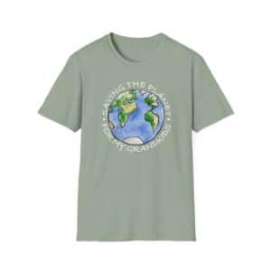 “Saving the Planet for My Grandkids” T-Shirt - Sage