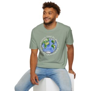 “Saving the Planet for My Grandkids” T-Shirt - Sage