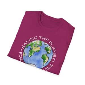 “Saving the Planet for My Grandkids” T-Shirt - Antique Heliconia