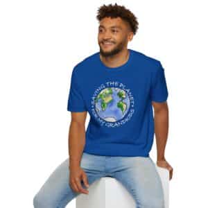 “Saving the Planet for My Grandkids” T-Shirt - Royal