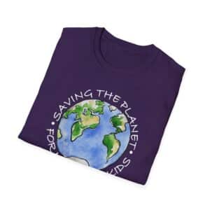 “Saving the Planet for My Grandkids” T-Shirt - Purple