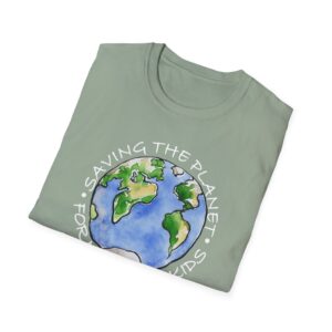 “Saving the Planet for My Grandkids” T-Shirt - Sage