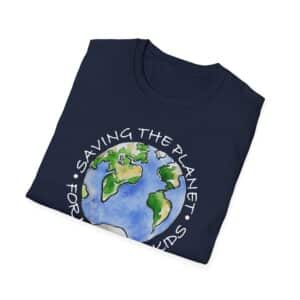 “Saving the Planet for My Grandkids” T-Shirt - Navy
