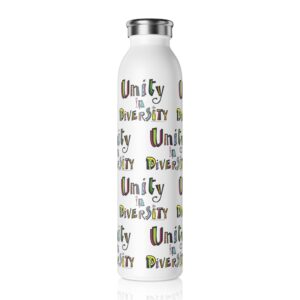 Unity in Diversity Insulated Slim Water Bottle