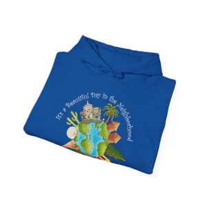 It’s a Beautiful Day in the Neighborhood Hooded Sweatshirt - Royal Blue