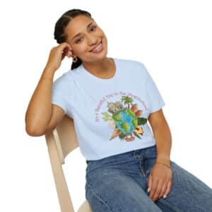 It’s a Beautiful Day in the (global) Neighborhood T-Shirt - Light Blue
