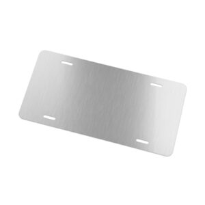 World Citizen Metal Car Vanity Plate - back