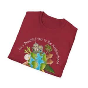 It’s a Beautiful Day in the (global) Neighborhood T-Shirt - Antique Cherry Red