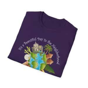 It’s a Beautiful Day in the (global) Neighborhood T-Shirt - Purple