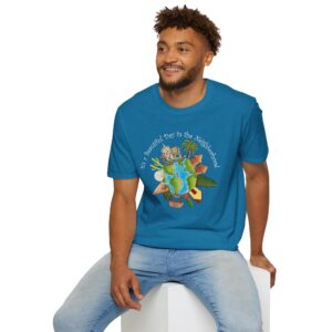 It’s a Beautiful Day in the (global) Neighborhood T-Shirt - Antique Sapphire