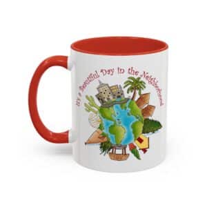 It’s a Beautiful Day in the Neighborhood Coffee Mug - Red, 15 oz