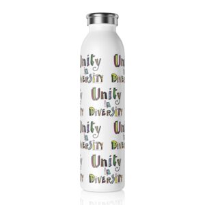 Unity in Diversity Insulated Slim Water Bottle