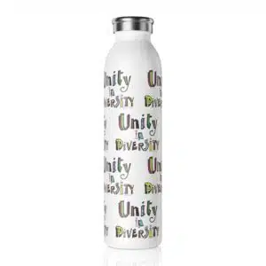 Unity in Diversity Insulated Slim Water Bottle