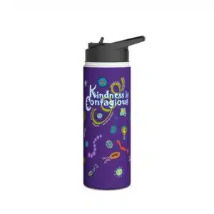 “Kindness is Contagious” Water Bottle - 18oz