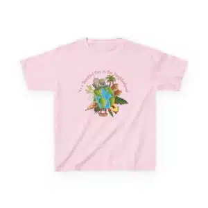 It's a Beautiful Day in the Neighborhood Kid's T - Light Pink