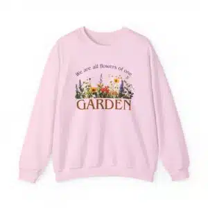Flowers of One Garden Crewneck Sweatshirt - Light Pink