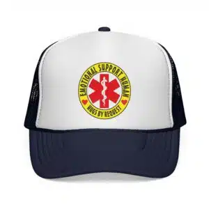 Emotional Support Human Trucker Caps - Dark Navy