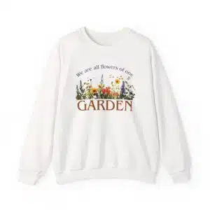 Flowers of One Garden Crewneck Sweatshirt - White