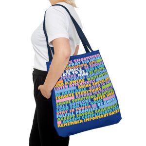52 Simple Ways to Be Kind Tote Bag - 18" x 18"