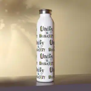 Unity in Diversity Insulated Slim Water Bottle