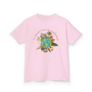 It's a Beautiful Day in the Neighborhood Kid's T - Light Pink