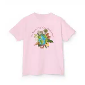 It's a Beautiful Day in the Neighborhood Kid's T - Light Pink