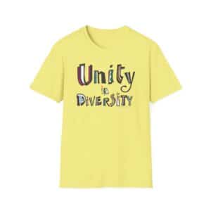 Unity in Diversity T-Shirt - Cornsilk