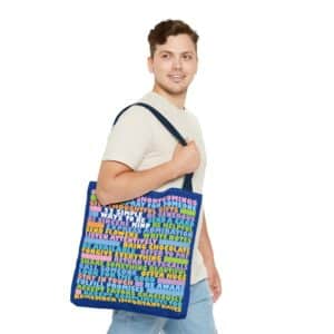 52 Simple Ways to Be Kind Tote Bag - 18" x 18"
