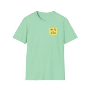 “Color Your Life with Character” Virtue Crayon T-Shirt – Mint Green Front