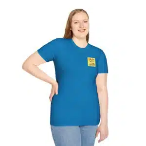 “Color Your Life with Character” Virtue Crayon T-Shirt – Sapphire Front