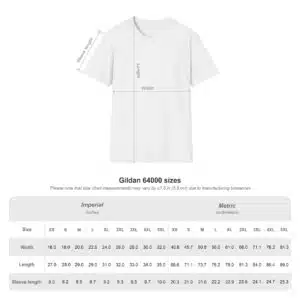 Prejudice Makes No Sense T-Shirt - Size Chart