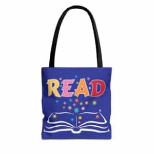 "READ" Tote Bag for Teachers, Librarians and Parents in 3 sizes